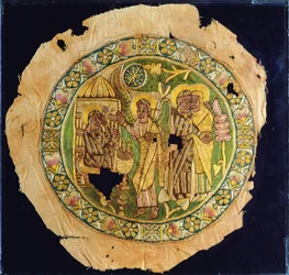 Verkündigung, 500-700 (Leinen bestickt mit Seide)